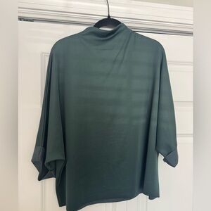 Anthropologie Forest Green Whitley Mock-Neck Top BRAND NEW